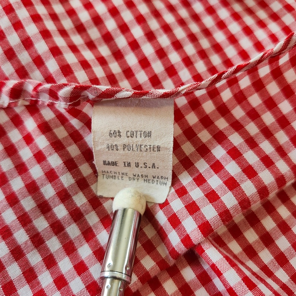 Orvis Vintage Button Down Long Sleeve Gingham Checkered plaid Shirts Men's XL - Picture 10 of 11